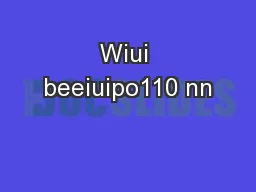 Wiui beeiuipo110 nn