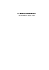 STOA long distance transport - Report from Danish interview meeting 
.