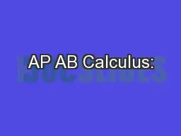 AP AB Calculus: