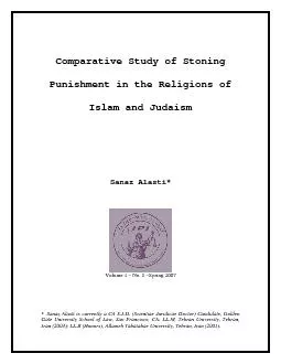 Comparative Study of Stoning Punishment in the Religions of Islam and