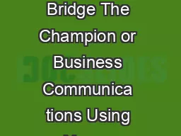 ADMINISTRATOR GUIDE Using Your x Conference Bridge The Champion or Business Communica