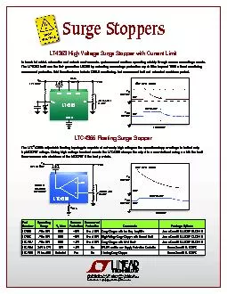 LT4363 High Voltage Surge Stopper with Current Limit