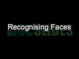 Recognising Faces