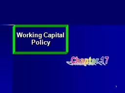 1 Working Capital