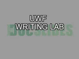 UWF WRITING LAB