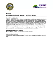 Army Air-to-Ground Gunnery Strafing Target