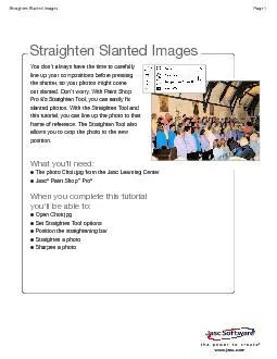 Straighten Slanted ImagesPage 1