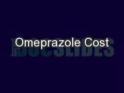 Omeprazole Cost