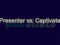 Presenter vs. Captivate