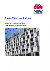 Strata Title Law Reform Strata & Community Title Law Reform Position P