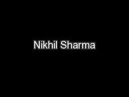 Nikhil Sharma
