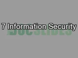 7 Information Security