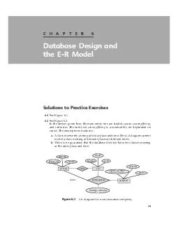 CHAPTER  Database Design and the ER Model Solutions to Practice Exercises