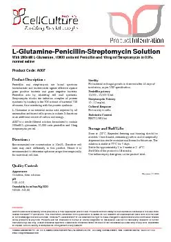 L-Glutamine-Penicillin-StreptomycinSolutionWith 200mM L-Glutamine, 100