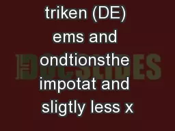 Kliken tatt triken (DE) ems and ondtionsthe impotat and sligtly less x