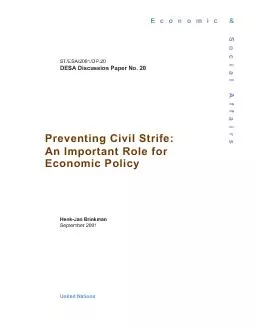 PreventingCivilStrife:AnImportantRoleforEconomicPolicyEconomic&SocialA