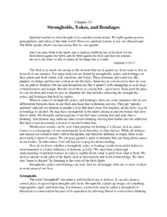 Strongholds, Yokes, and Bondages