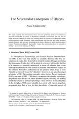 TheStructuralistConceptionofObjects