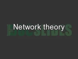 Network theory