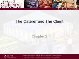 The Caterer and The Client
