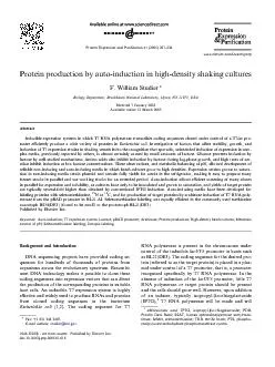 Proteinproductionbyauto-inductioninhigh-densityshakingculturesF.Willia