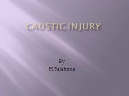Caustic Injury
