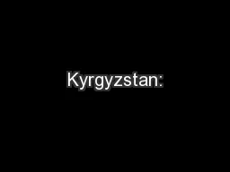 Kyrgyzstan: