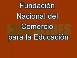 Fundación Nacional del Comercio para la Educación