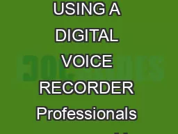 Dragon Solutions Using A Digital Voice Recorder  COMPLETE REPORTS ON THE GO USING A DIGITAL