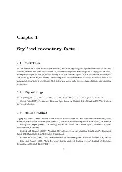 Chapter1Stylisedmonetaryfacts1.1MotivationInthislectureweoutlinesomesi