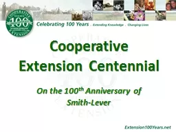 Cooperative Extension Centennial