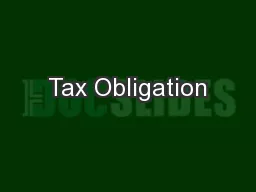 Tax Obligation