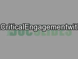YouthSubculturalTheory:ACriticalEngagementwiththeConcept,itsOriginsand