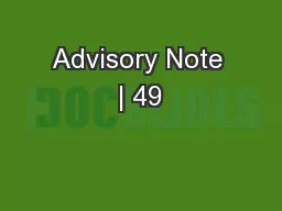 Advisory Note | 49