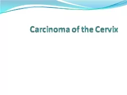 Carcinoma of the Cervix