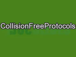 CollisionFreeProtocols