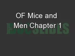 OF Mice and Men Chapter 1