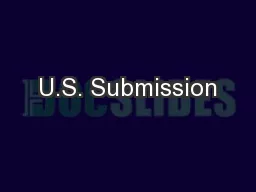 U.S. Submission