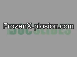 FrozenX-plosion.com