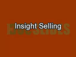 Insight Selling