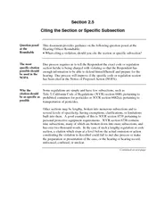 Section 2.5 Citing the Section or Specific Subsection