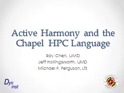 Active Harmony and the Chapel HPC Language