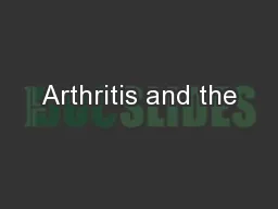 Arthritis and the