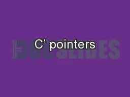 C’ pointers