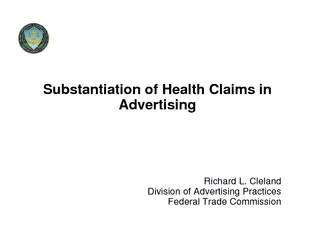 Substantiation of Health Claims in AdvertisingRichard L. ClelandDivisi