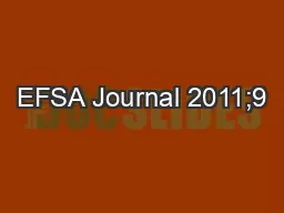 EFSA Journal 2011;9