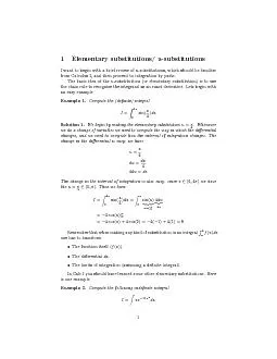 Solution2.Themostlogicalthingtotryistosubstituteforthethingintheintegr