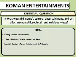 ROMAN ENTERTAINMENTS
