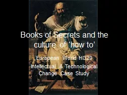 Books of Secrets and the culture of ‘how to’