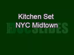 Kitchen Set NYC Midtown
